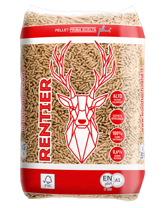 RENTIER – Bancale pellet da 15 kg, 70 sacchi