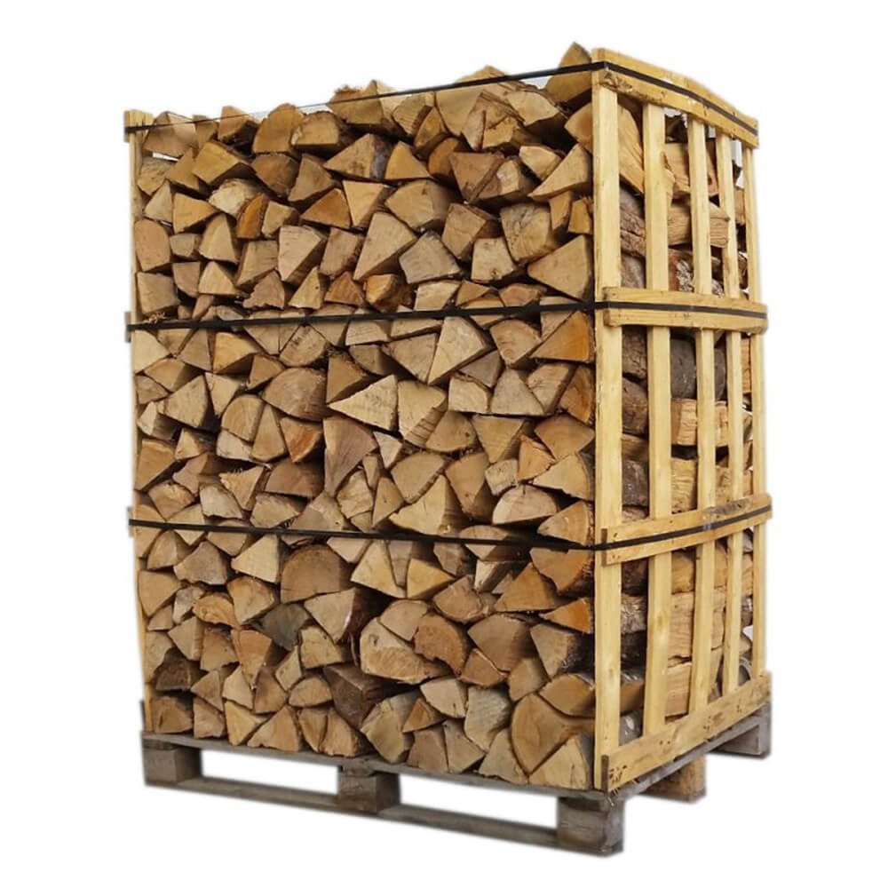 Tronchetti da 33 cm – Mix 85% legni duri, 1 bancale = 2,5 steri (1,7 m³)