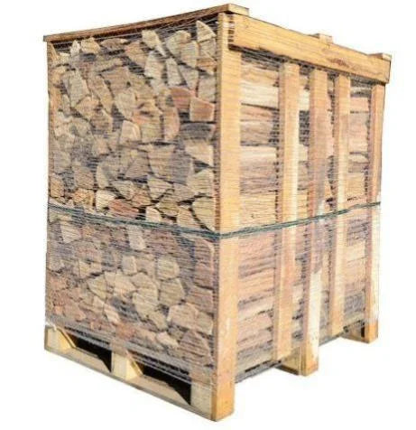 Legna da ardere essiccata in forno – Quercia e Faggio – Tronchetti 33 cm, pallet 2,5 steri (1,75 m³)