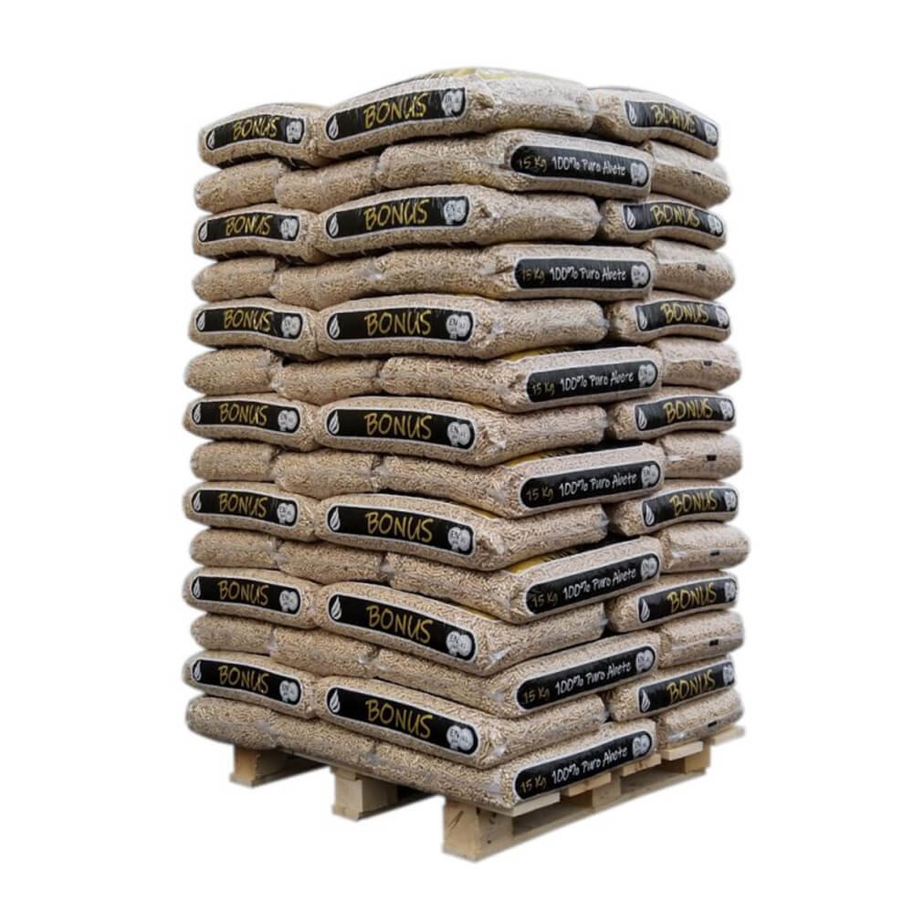 Pellet Bonus – Bancale da 70 sacchi da 15 kg